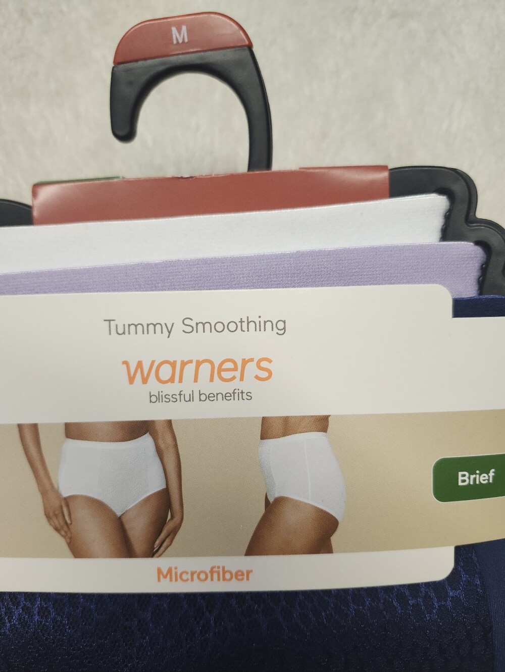 • NWT Warners 3 Pack Tummy Smoothing Brief Microfiber Panties M Multicolor - Picture 2 of 5